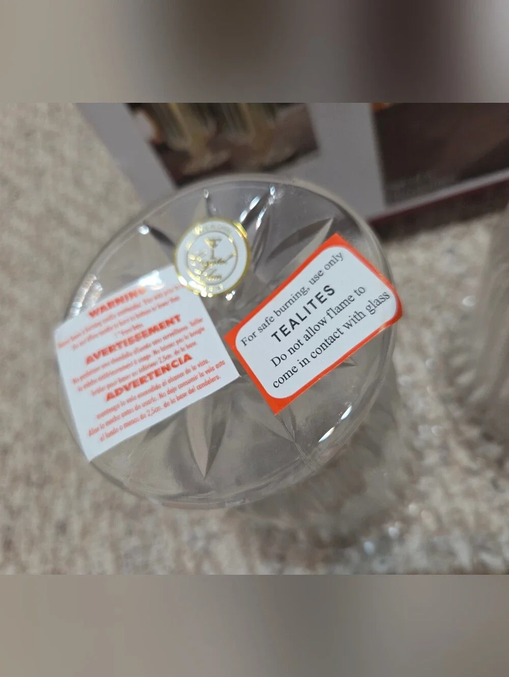Crystal Clear Alexandria Set of 2 Glass Hurricanes - Clear